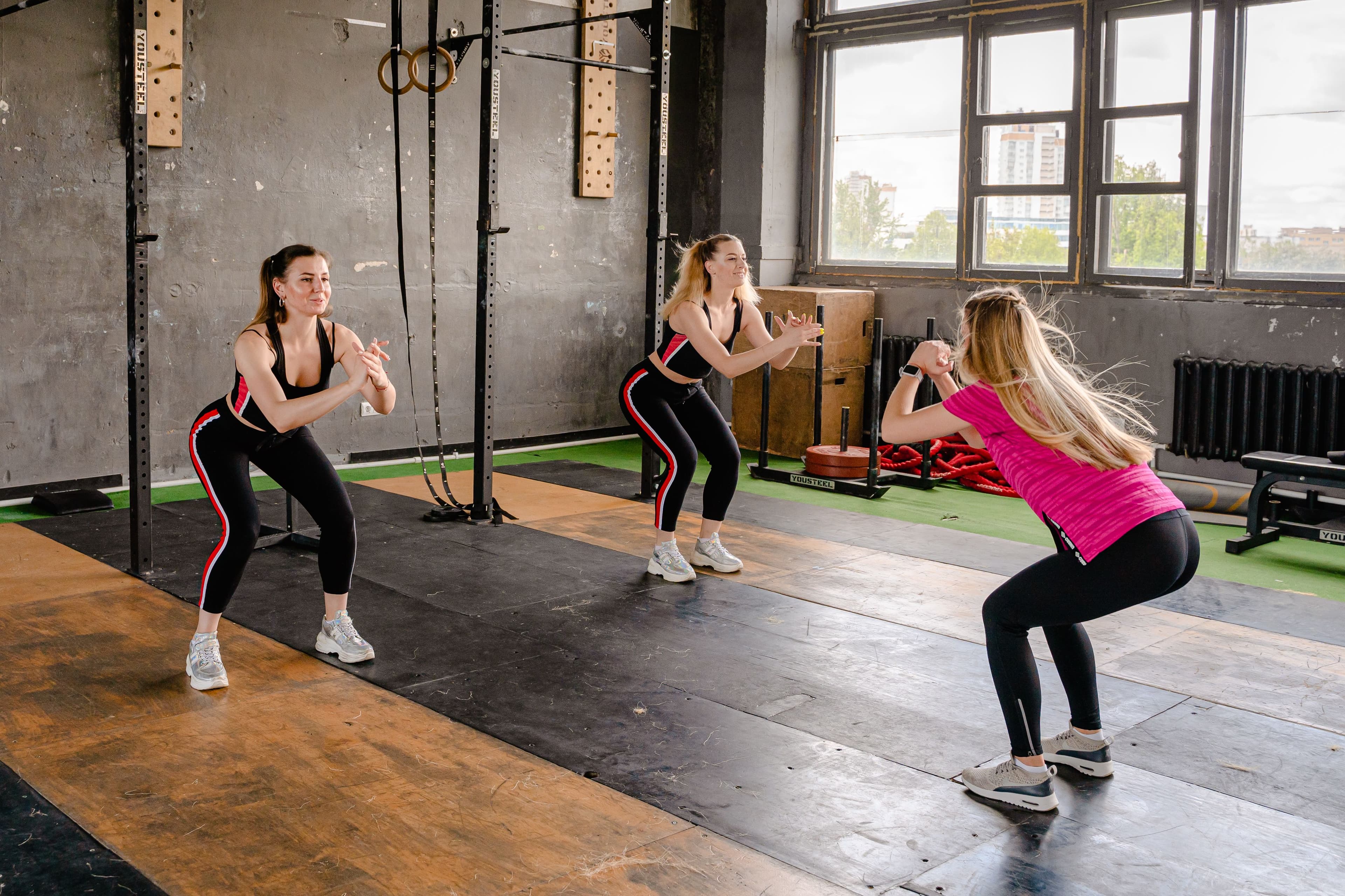 Trainer planning a workout session